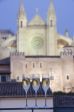 Happy New Year im Hotel TRES � mit Cava und dem Blick auf die Kathedrale La Seu in Palma de Mallorca.