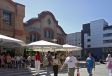 Markthalle und Centralstation Darmstadt im Carree.