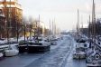 Kopenhagens �Klein Amsterdam� im Winter.

Christianshavn beginnt gleich an der Br�cke Knippels Bro, die den Stadtteil mit Kopenhagen City verbindet. 
