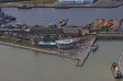 Der S�dstrand Wilhelmshaven mit Helgolandhaus aus der Luft