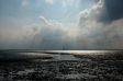Blick �ber den Jadebusen auf Wilhelmshaven als Skyline