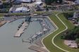 Der Nassauhafen aus der Luft
