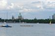 Panorama des Maschseefestes in Hannover.