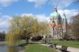 Neues Rathaus von Hannover mit Maschteich.