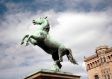 Reiterstatue am Schloss Hannover.