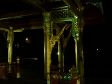 Sala Thai II Tempel im Kurpark Bad Homburg bei Nacht.