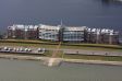 Das S�dstrandhaus und der S�dstrand in Wilhelmshaven aus der Luft 