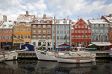 Weihnachten in Nyhavn / D�nemark. Uferpromenade.