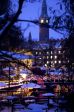 Weihnachten in Tivoli bei Nacht.