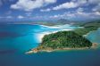 Australien / Great Barrier Reef:  Die Insel Whitsunday Island und der Whitehaven Beach. �brigens: Dieser ist mit einem Quarzgehalt von 99,7 % der wei�este Strand der Welt.