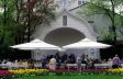 Der Musikpavillion der Kurstadt Bad W�rishofen.