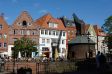 Altstadt von Stade und der alte Kran