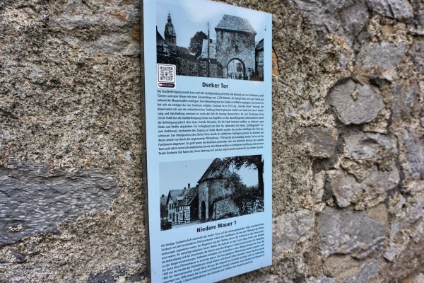 Info-Tafel Derker Tor Brilon
