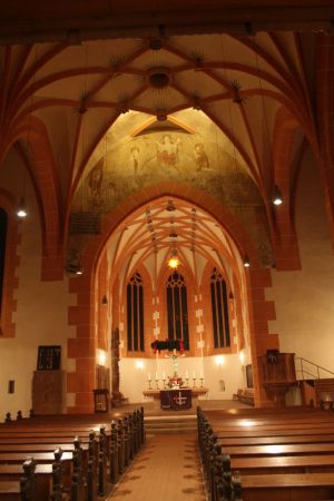 Innenansicht der Marienkirche von Büdingen