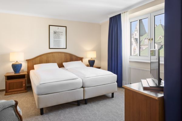 Standard-Zimmer Parkhotel Meißen.
