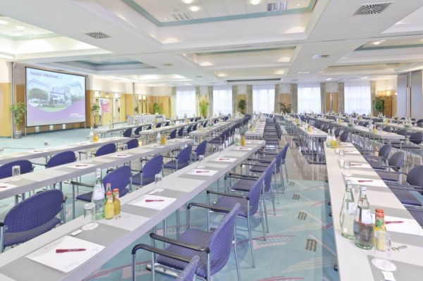Tagungsraum im Arvena Kongress Hotel, Bayreuth.
