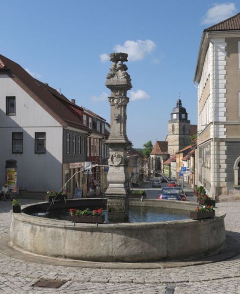 Marktbrunnen, Eisfeld Marktbrunnen, Eisfeld