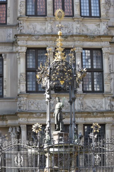 Holzmarkt mit Holzmarktbrunnen, Hannover Holzmarkt mit Holzmarktbrunnen, Hannover