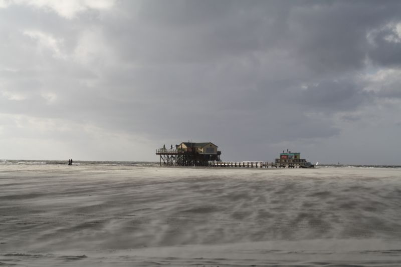 Pfahlbauten / Seebrücke, Sankt Peter-Ording