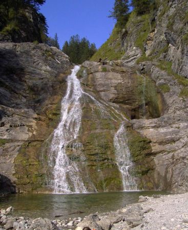 Wasserfall in der Jachenau.
