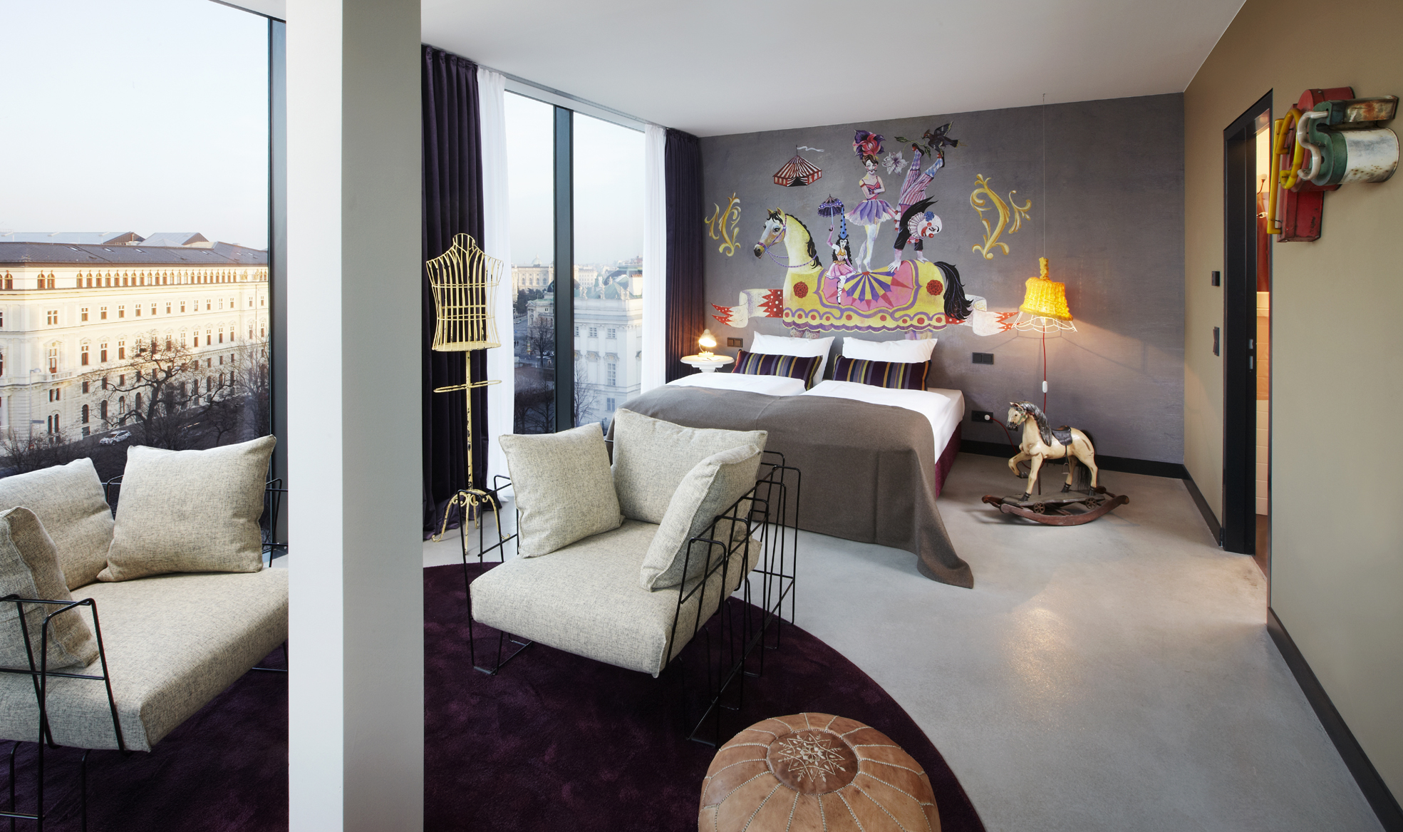 Ringmaster-Suite im 25hours Hotel Wien.