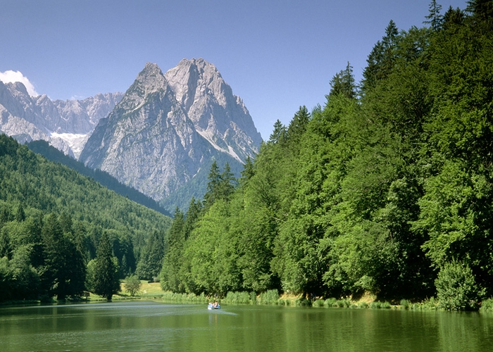 Berge in Garmisch-Partenkirchen.