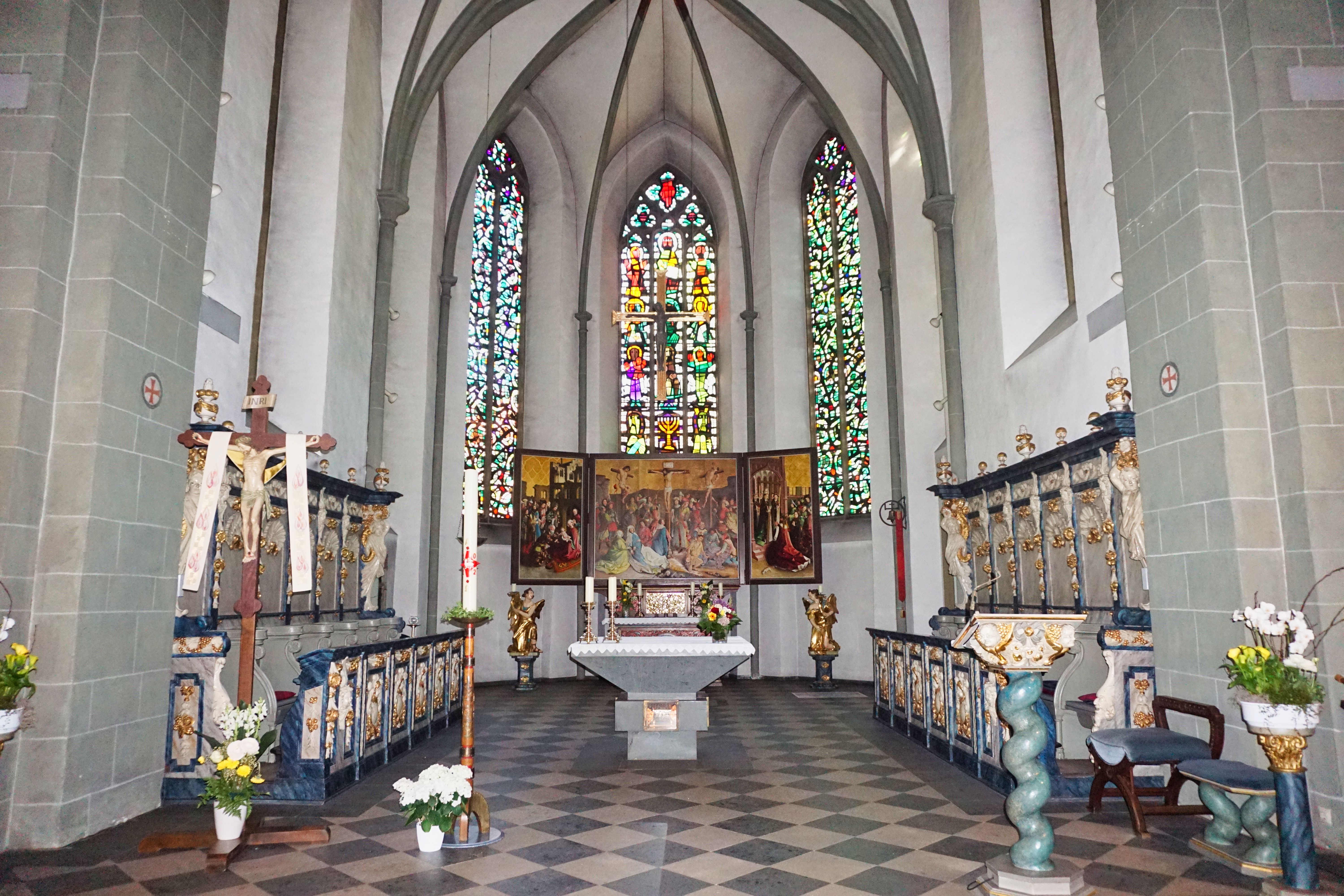 Altar der Kirche St. Laurentius in Clarholz, Herzebrock-Clarholz.
