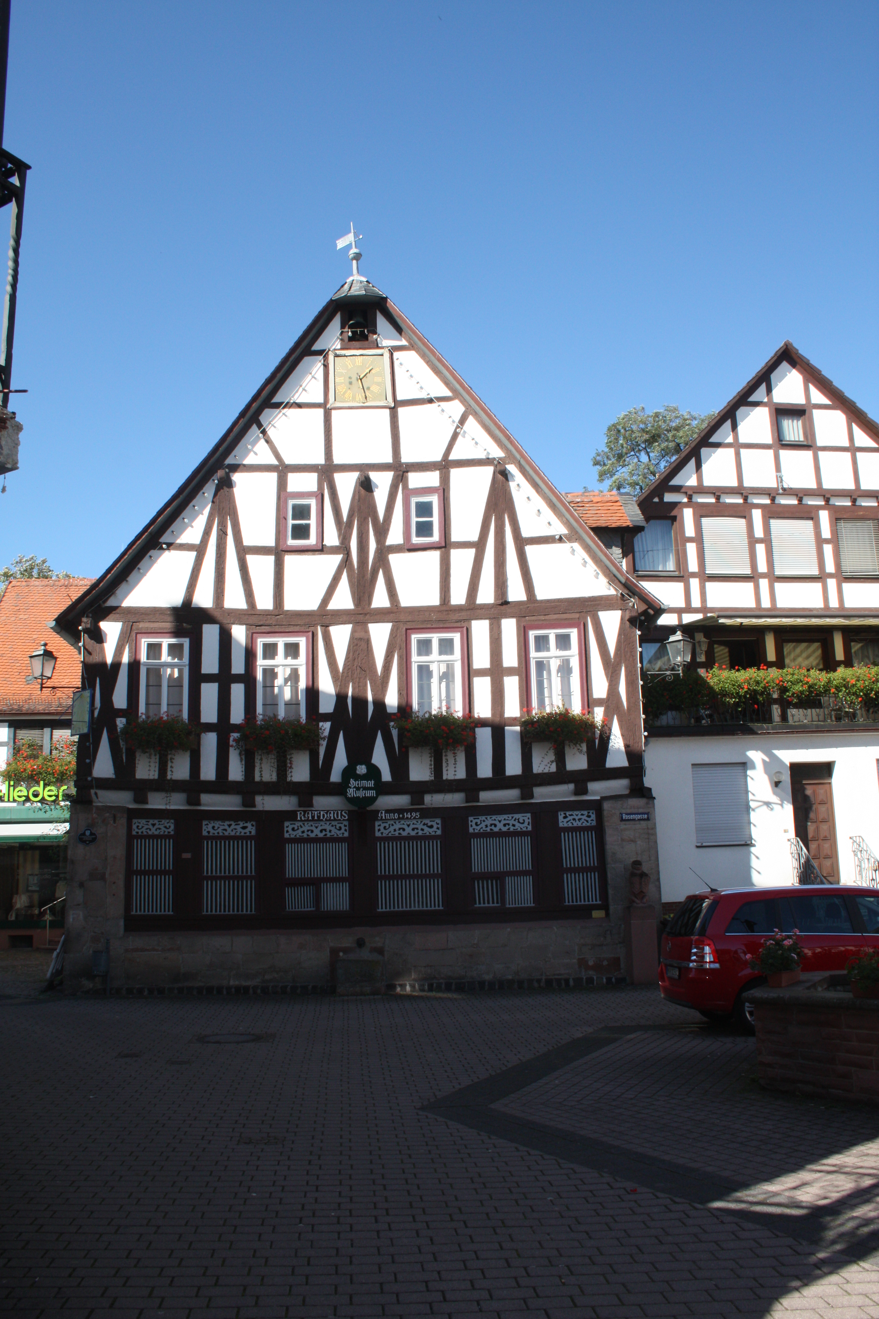 Das alte Rathaus von Wächtersbach.