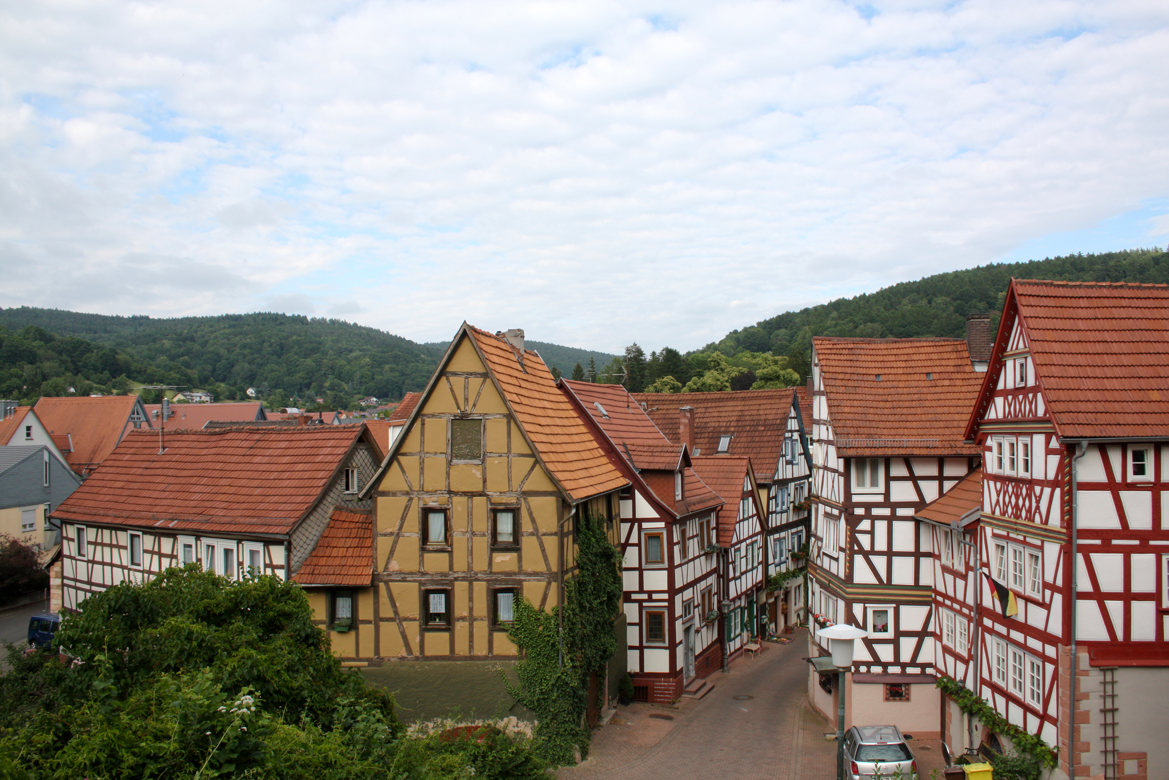 Blick in die Altstadt von Bad Orb.