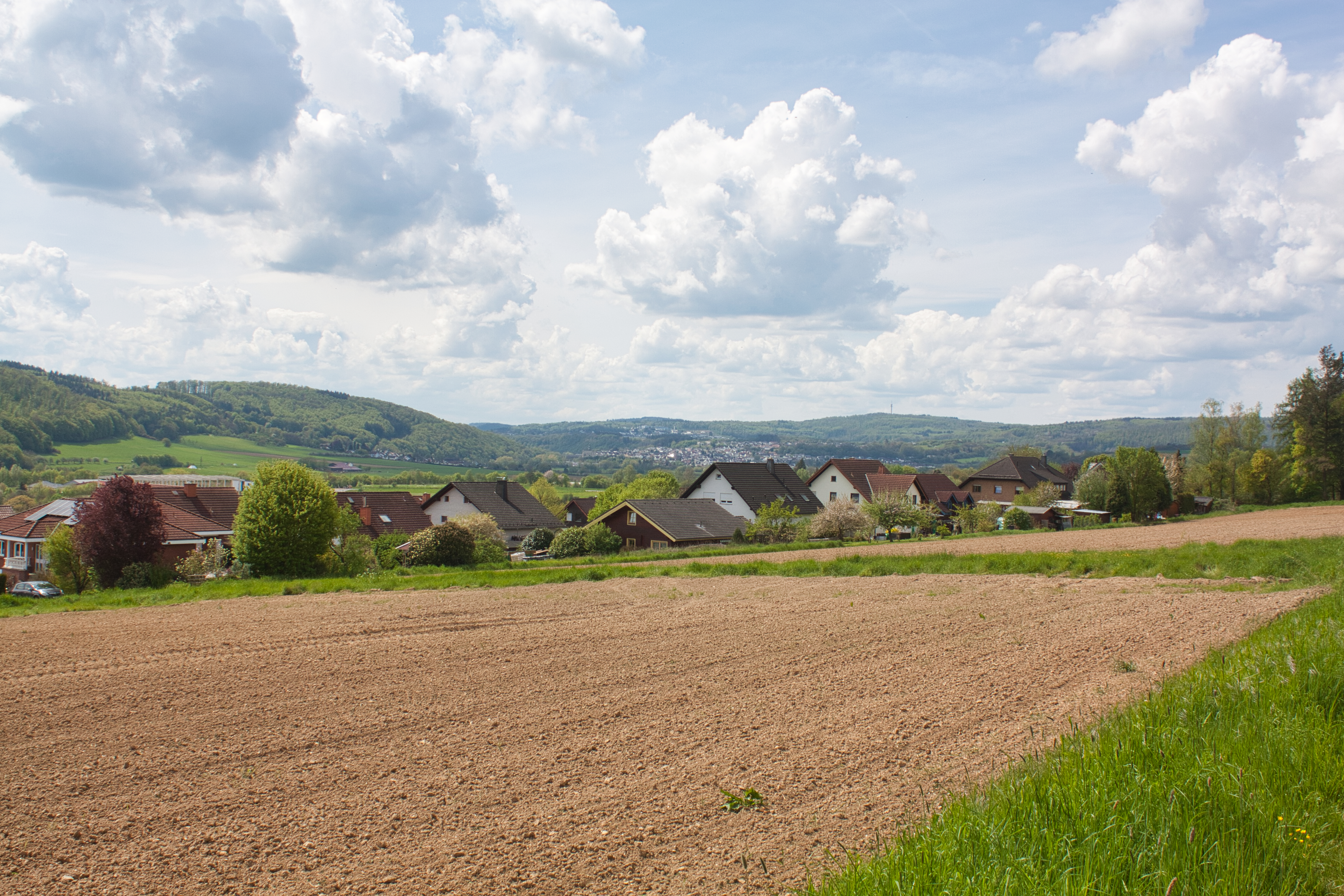 Ausblick über Leun Biskirchen.
