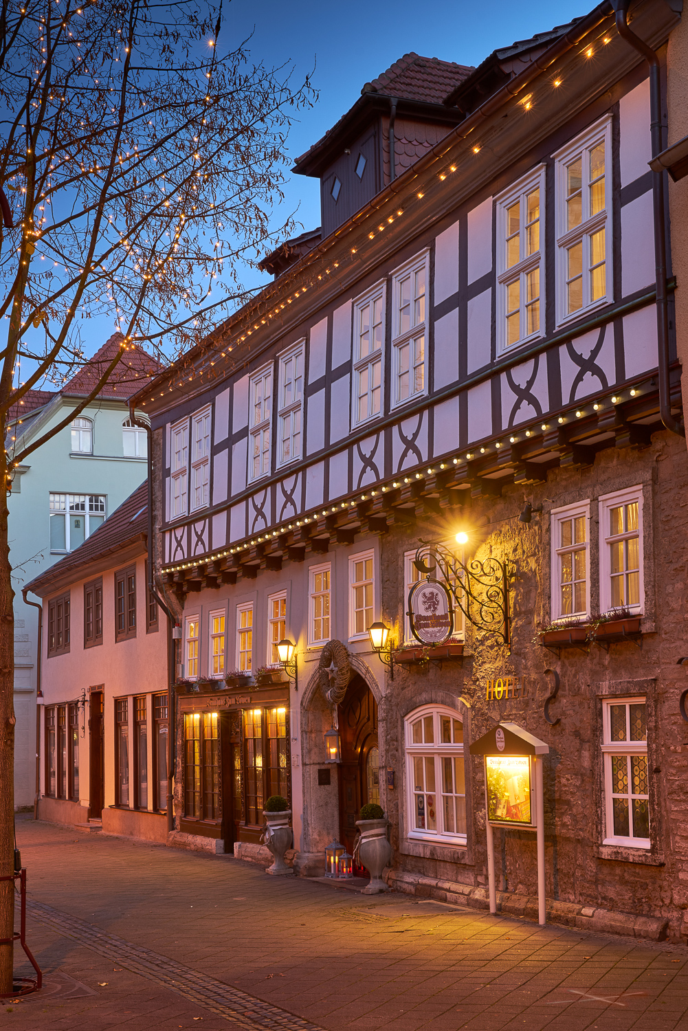 Außenansicht Brauhaus zum Löwen, Mühlhausen.
