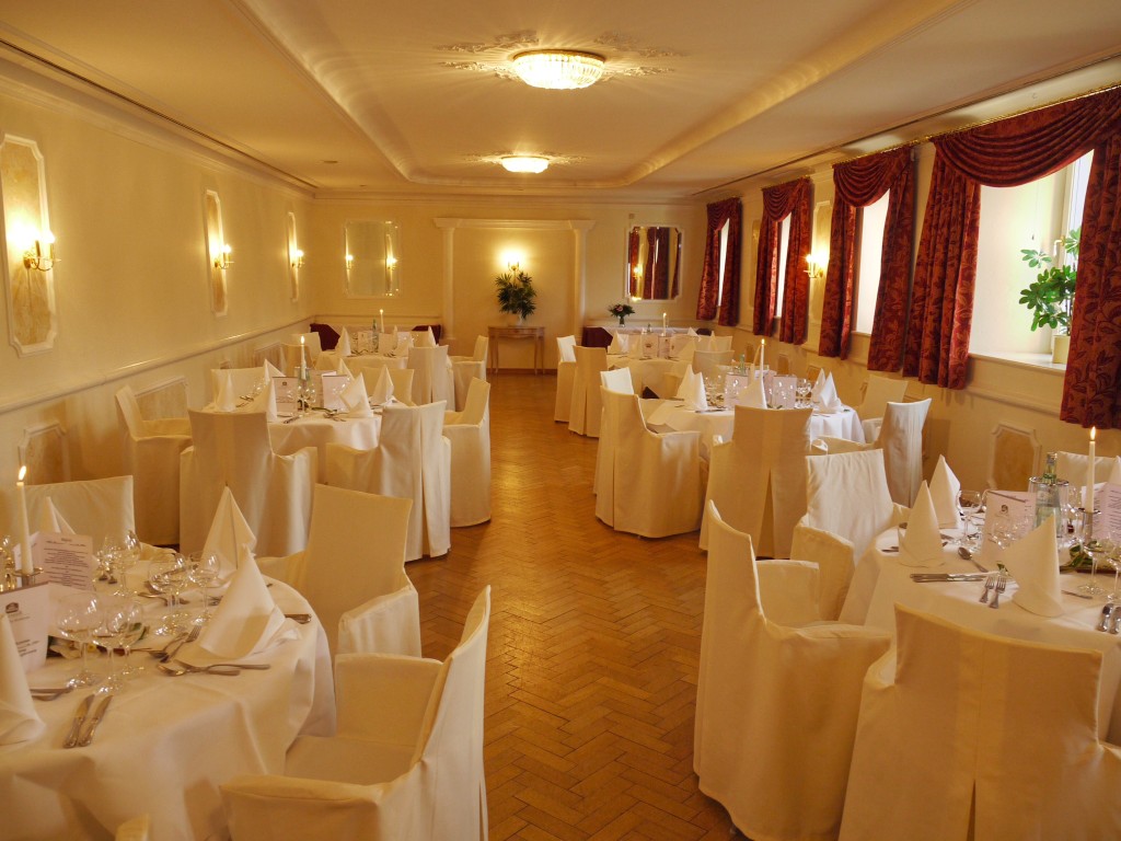 Der Barocksaal vom Hotel Villa Stokkum in Hanau.