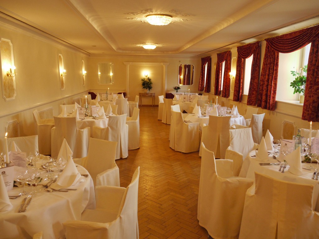 Der Barocksaal vom Hotel Villa Stokkum in Hanau.
