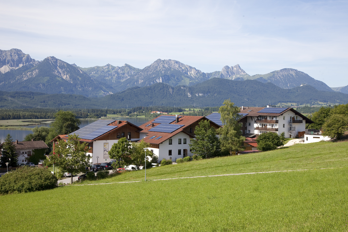 Biohotel Eggensberger Füssen, Ortsteil Hopfen am See.
