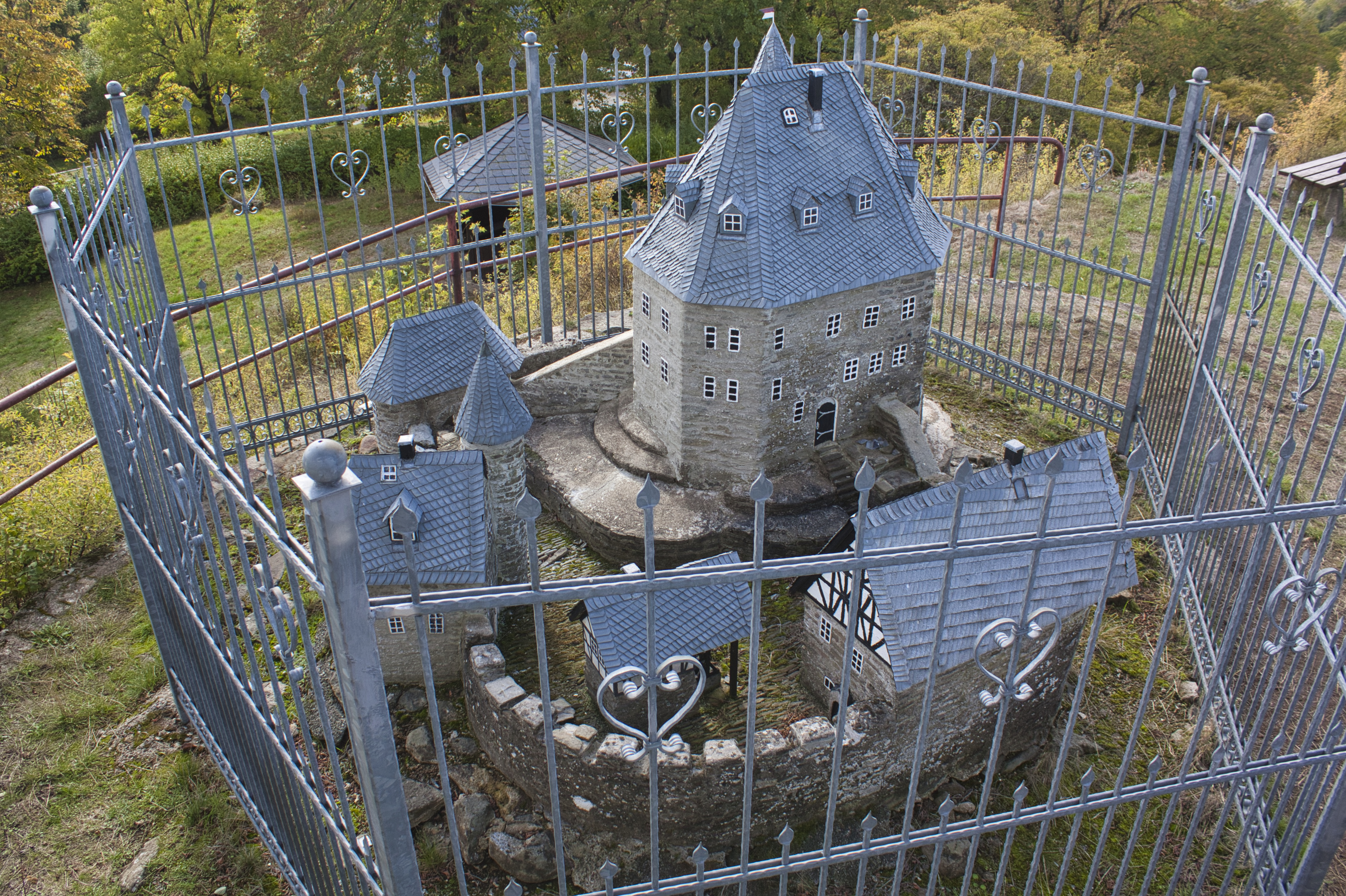 Modell der Burg Tringenstein in Siegbach.
