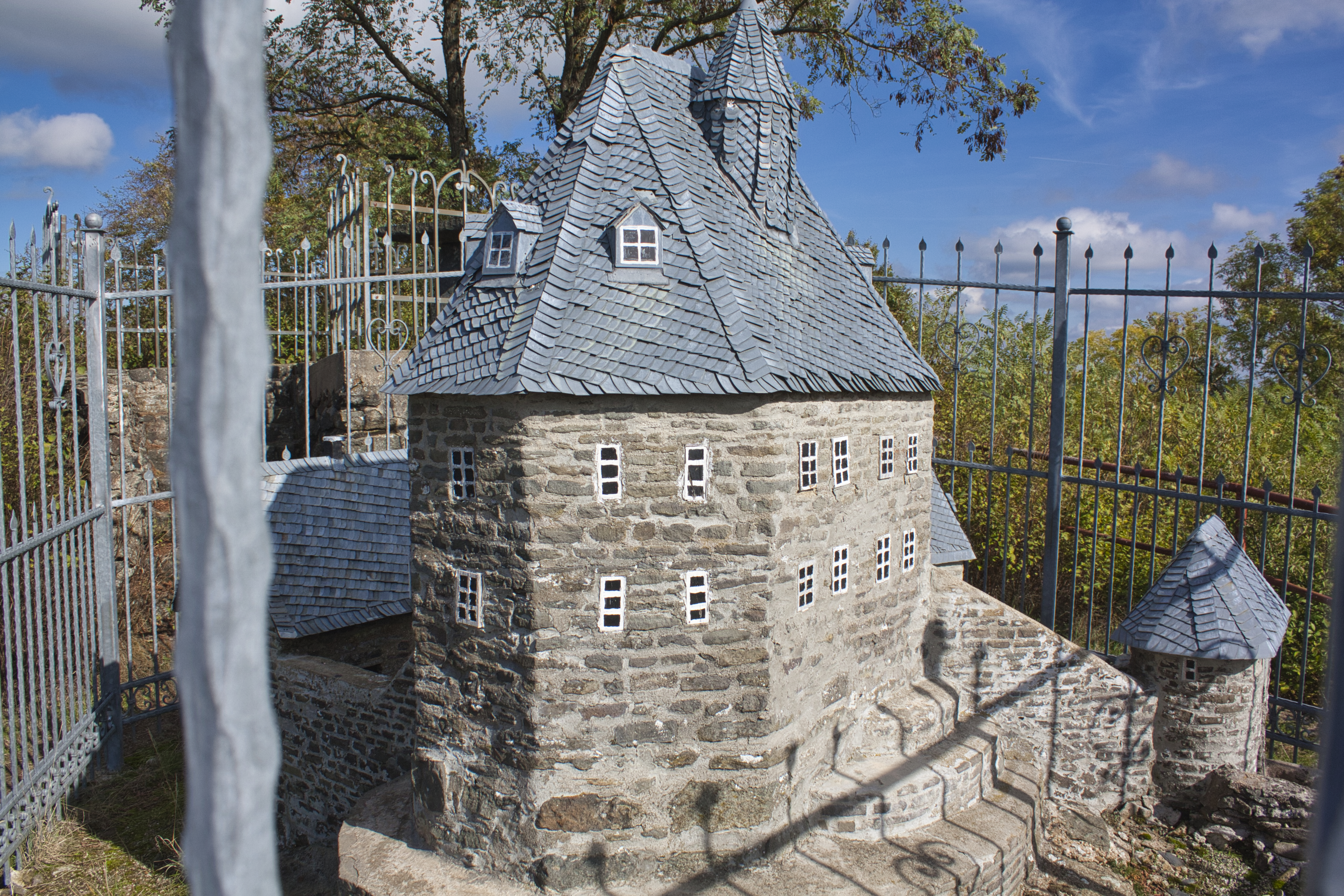 Modell der Burg Tringenstein in Siegbach.
