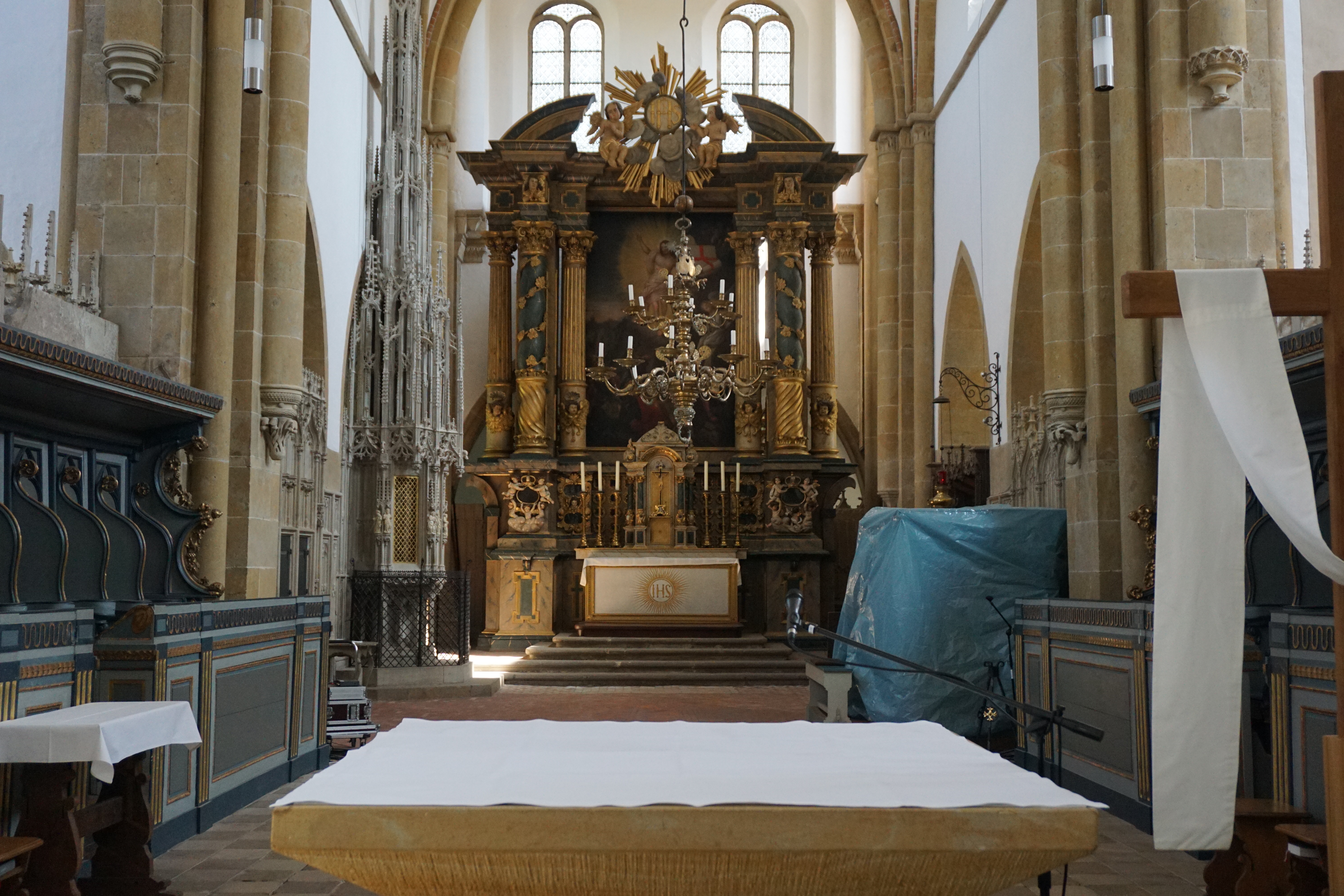 Chorraum der Abteikirche Marienfeld, Harsewinkel.

