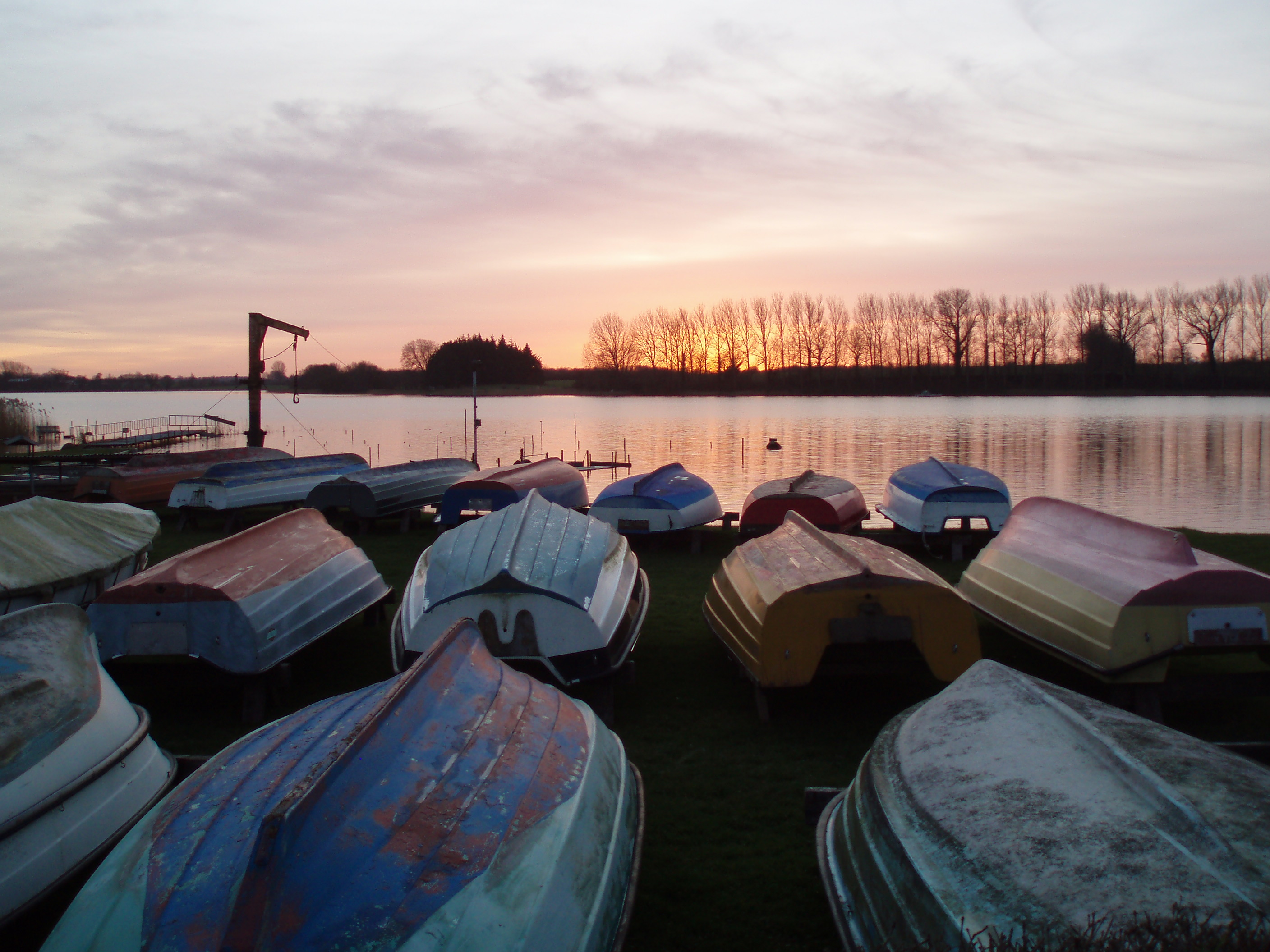 Dämmerung am Passader See.
