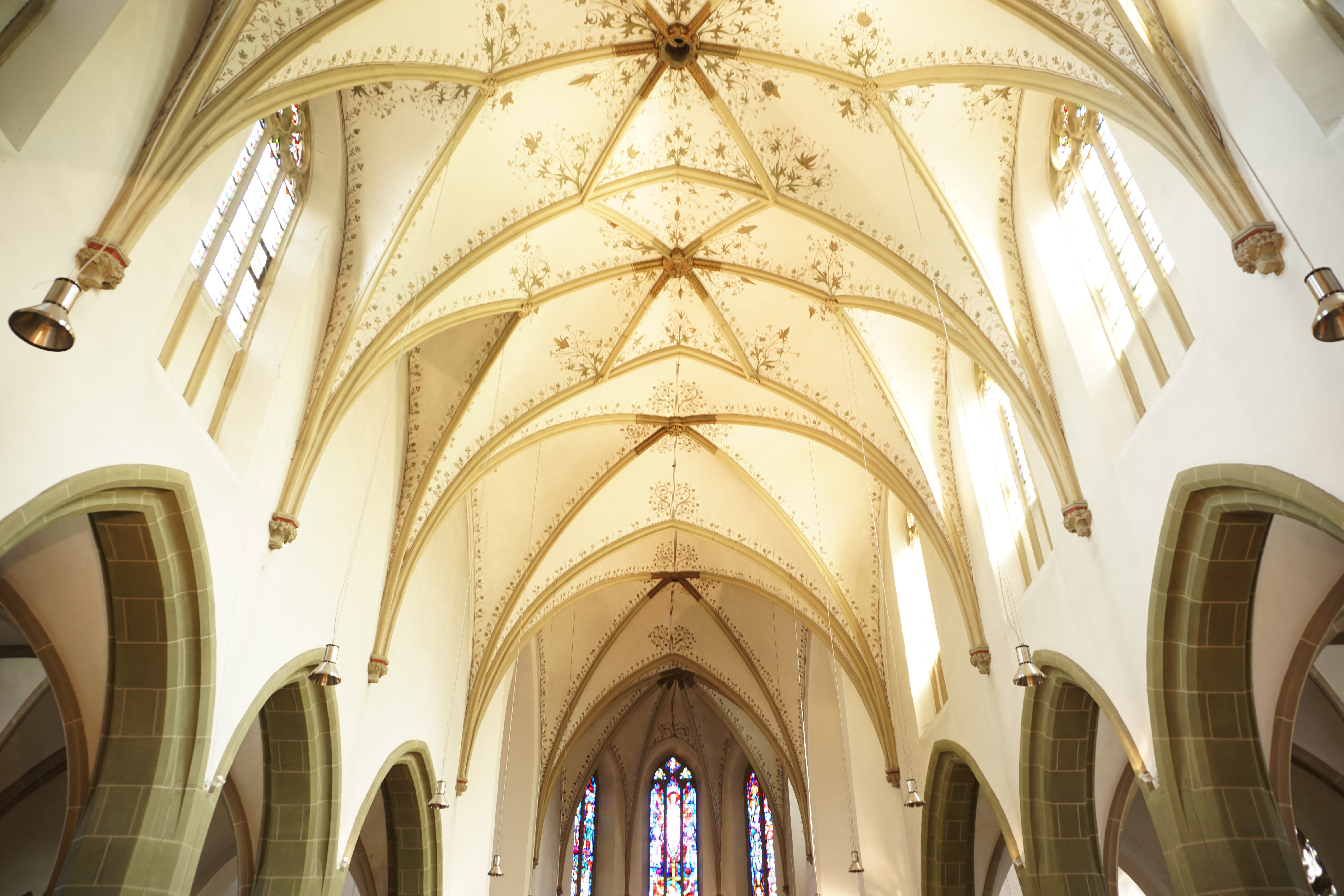 Deckengewölbe der Kirche St. Christina in Herzebrock, Herzebrock-Clarholz.

