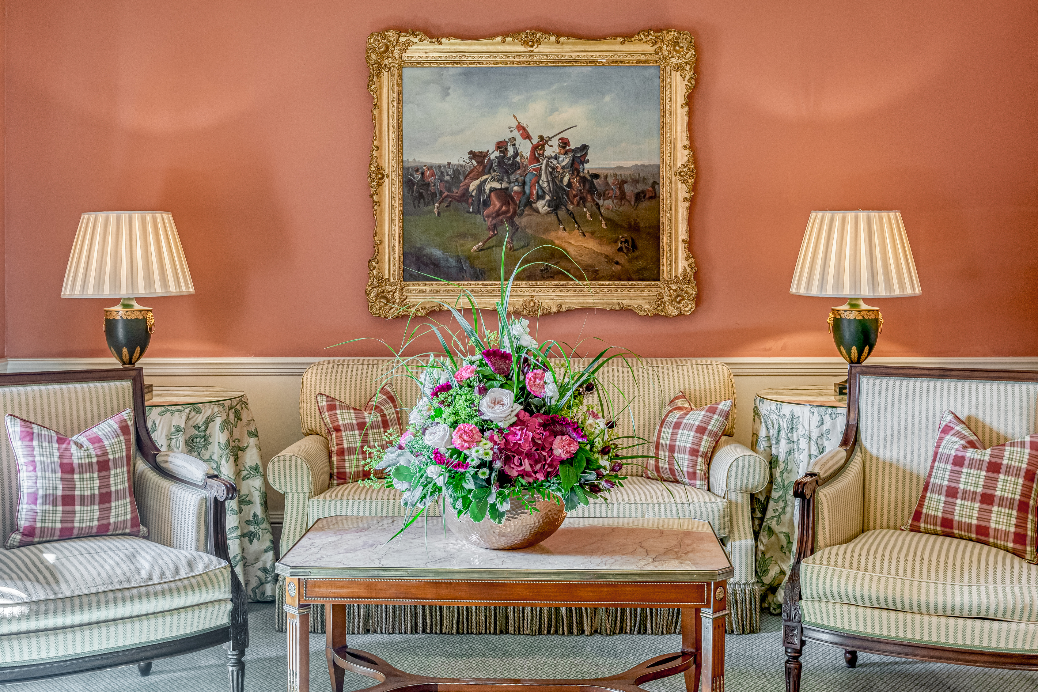 Deluxe Junior Suite im Jagdschloss des Schlosshotels Friedrichsruhe, Zweiflingen.
