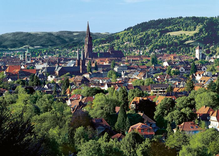 Stadtansicht Freiburg.