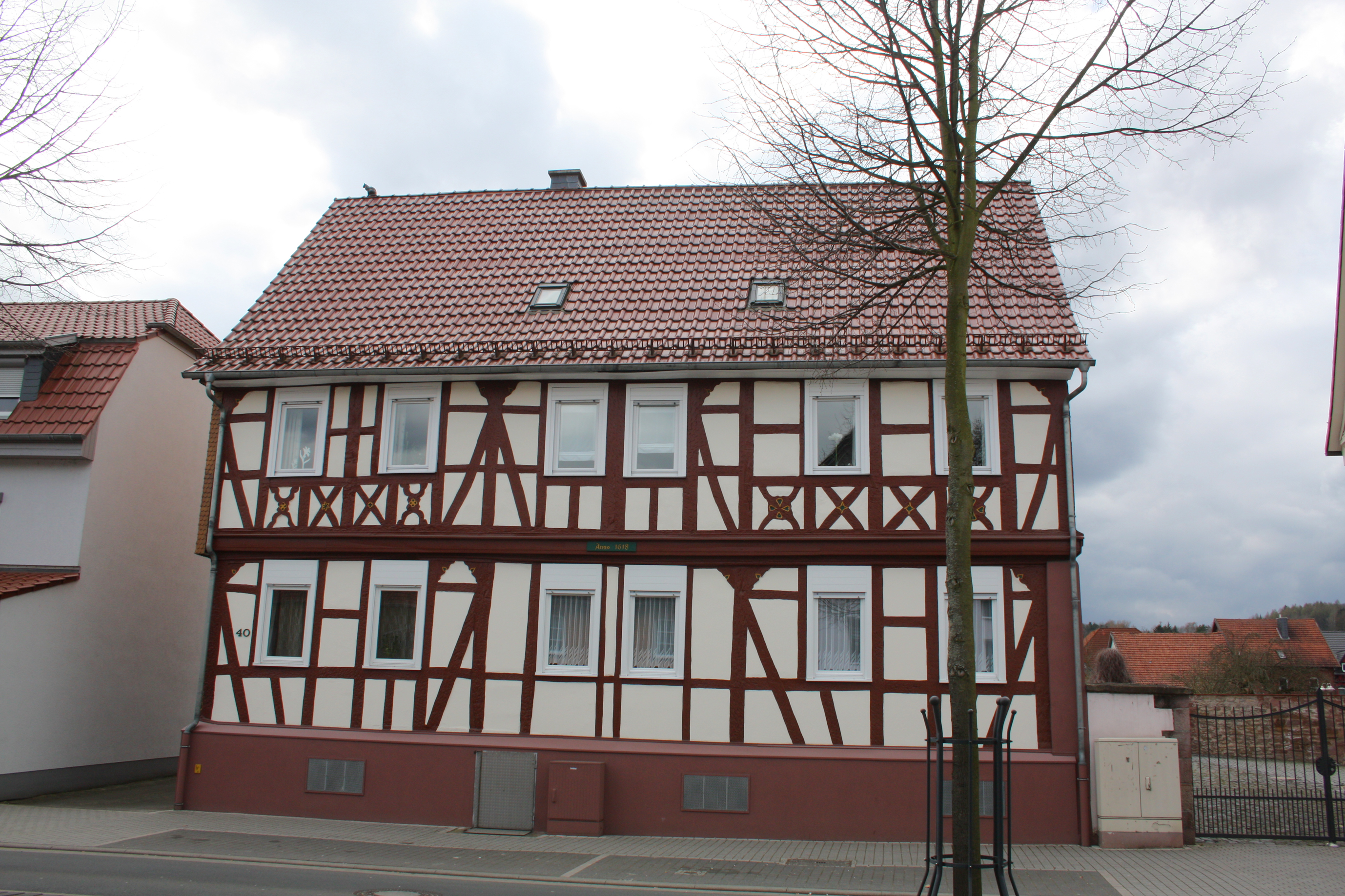 Fachwerkhaus in Schlüchtern aus dem Jahre 1618.
