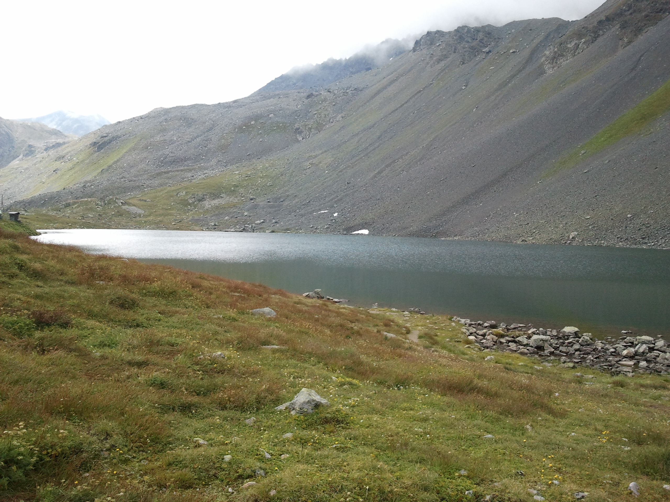 Der Flüelapass von der Davoser Seite aus aufgenommen.
