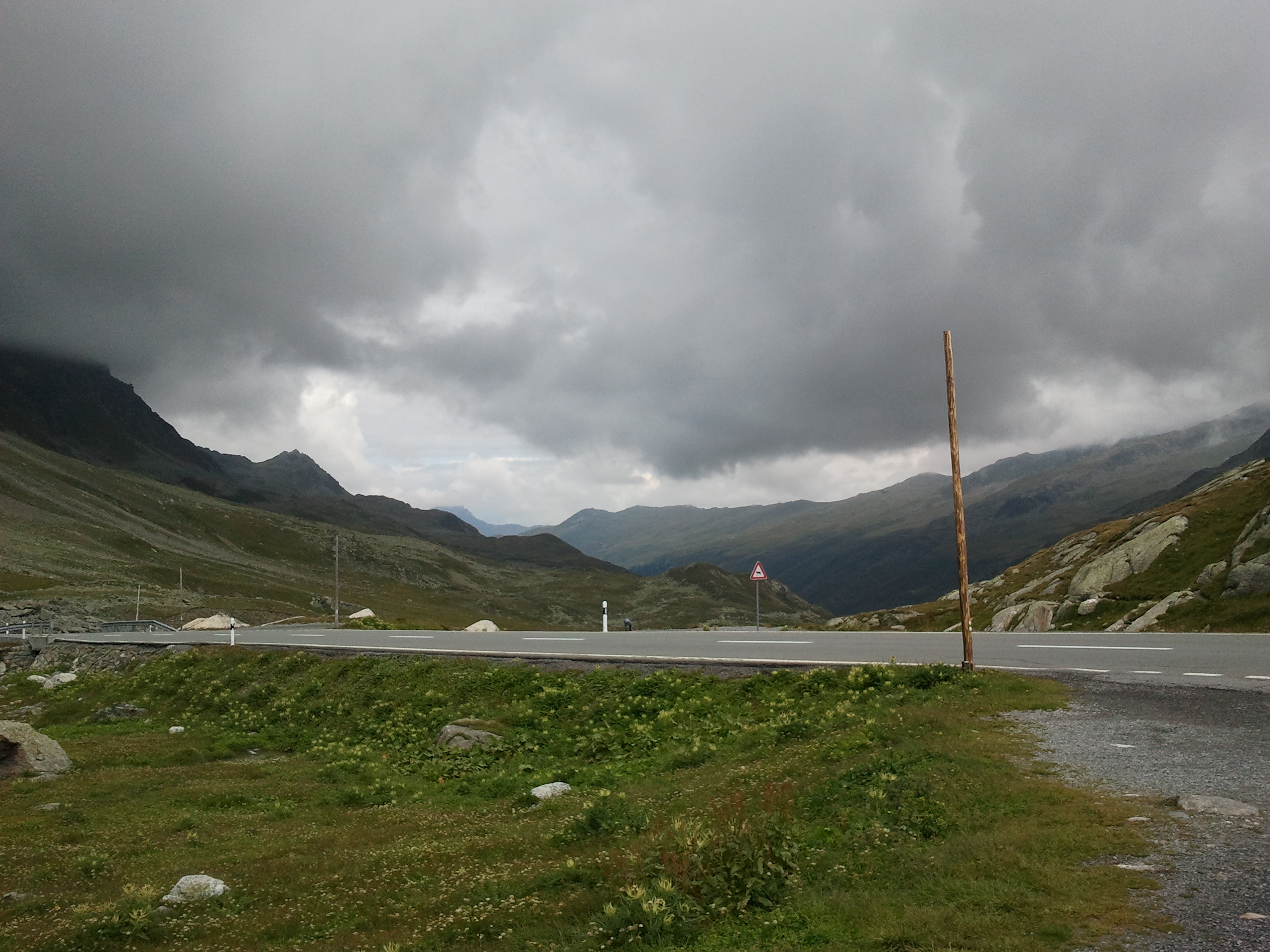 Die Flüelapasshöhe auf ca. 2400 m.