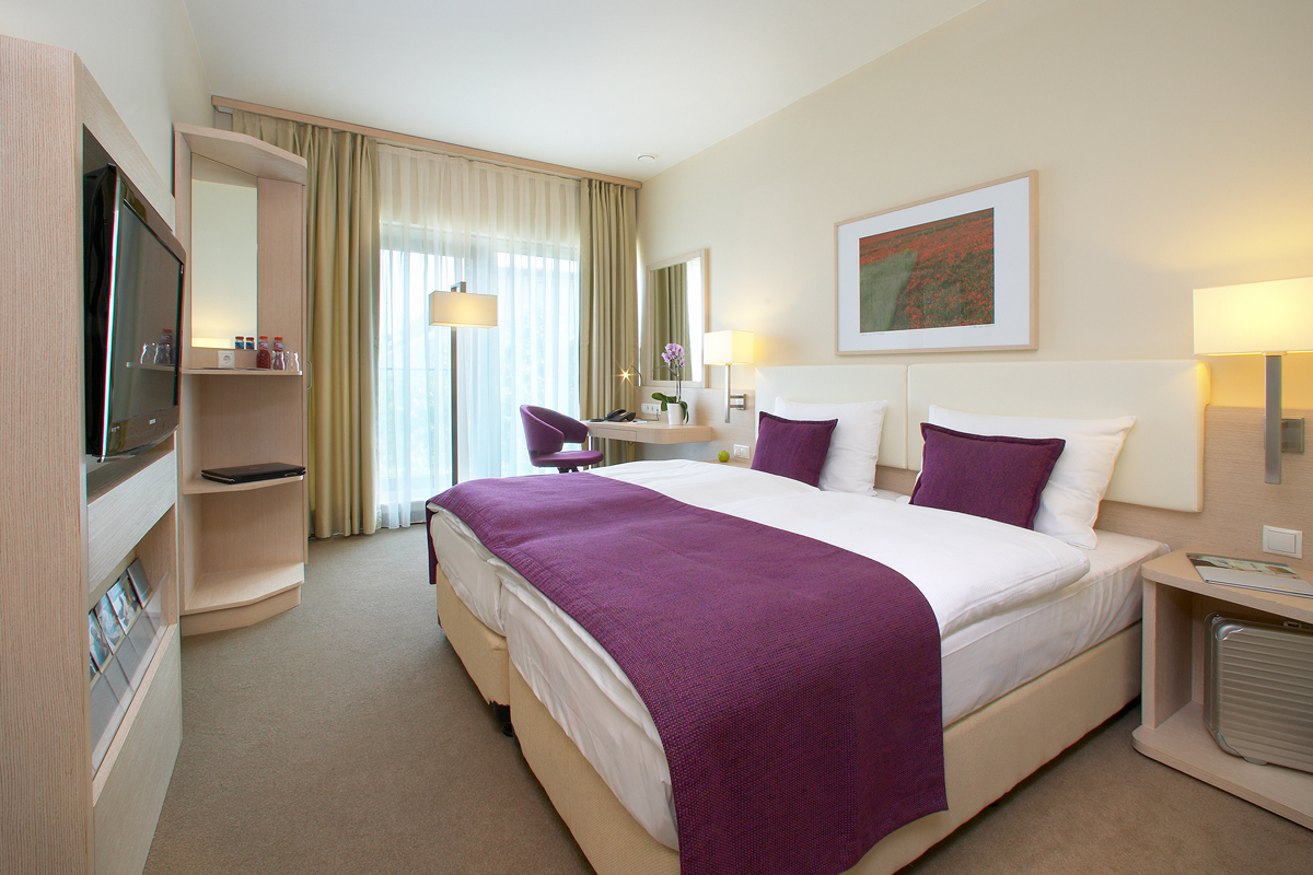 Doppelzimmer im GHOTEL hotel & living Koblenz.