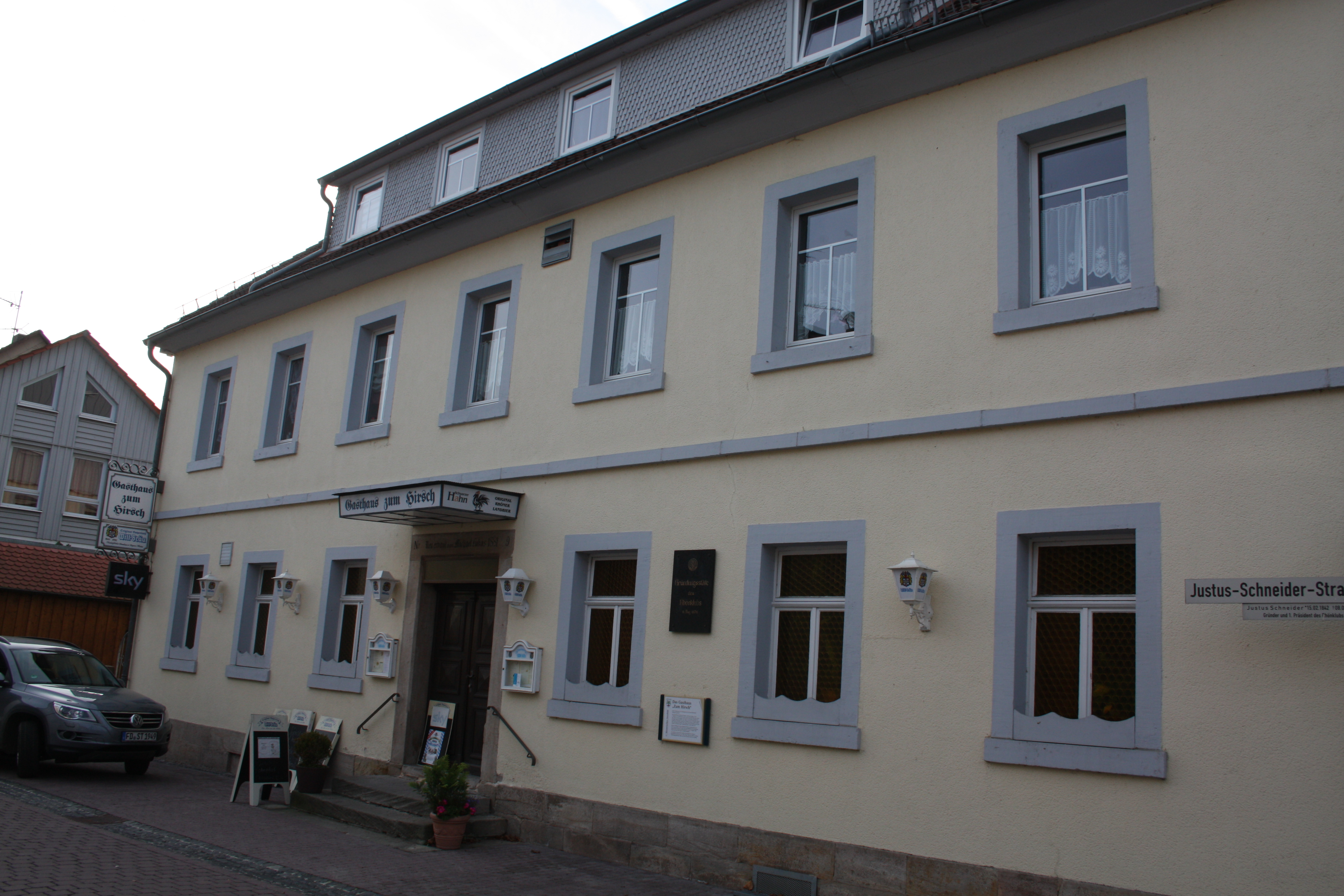 Gasthaus Zum Hirsch in Gersfeld (Rhön).
