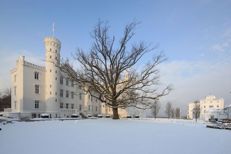 Grand Hotel Heiligendamm Bad Doberan im Winter.
