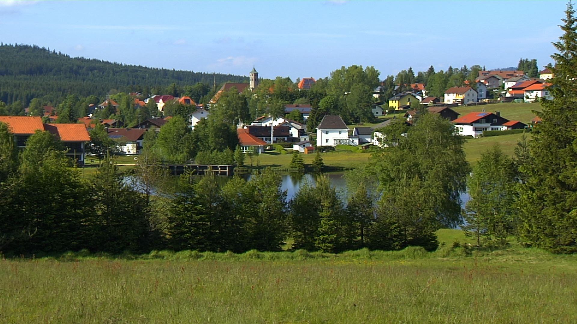 Der kleine staatlich anerkannte Erholungsort Haidmühle.
