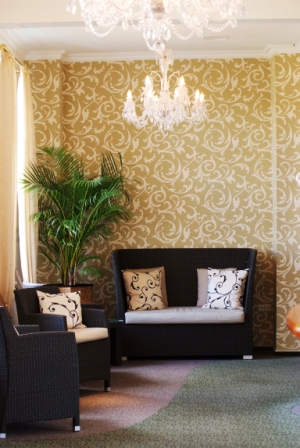 Foyer zum Restaurant des Hotel Hannover Sehnde Parkhotel Bilm im Glück.