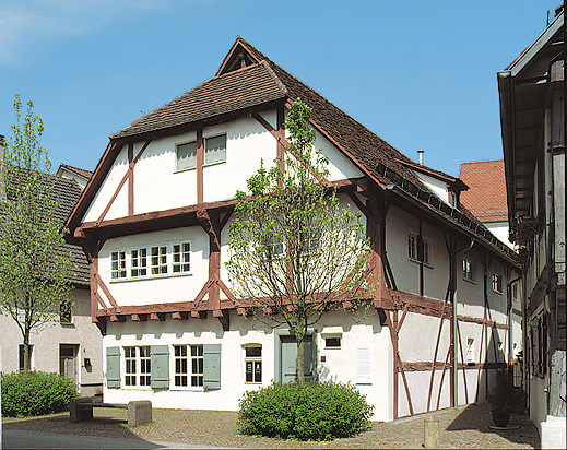 Das älteste Haus Biberachs steht in der Zeughausgasse.
